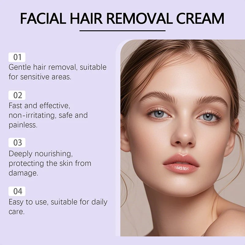 đ„Gentle and Painless Facial Hair Removal Cream