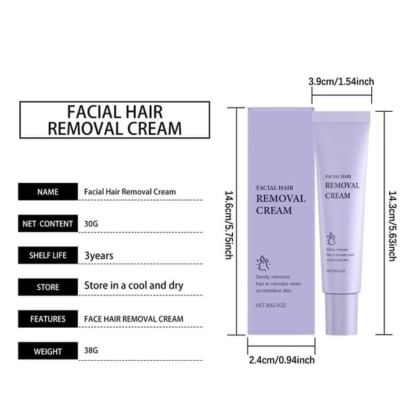 đ„Gentle and Painless Facial Hair Removal Cream