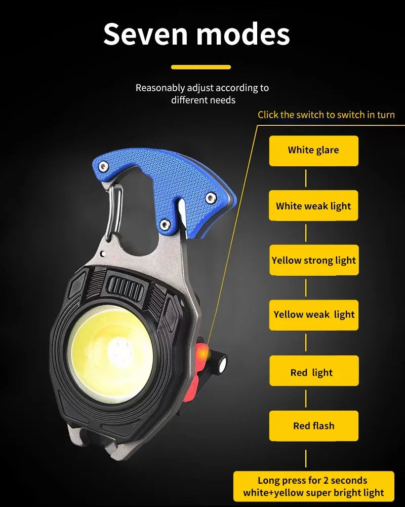 💡2024 New Arrival Upgrade 8 in 1 Multifunctional Portable Emergency Light