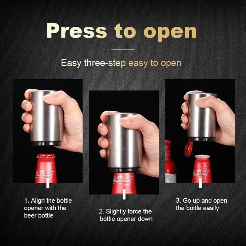 🍷Automatic Stainless Steel Bottle Opener