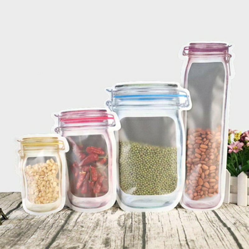Reusable Mason Bottle Ziplock Bags
