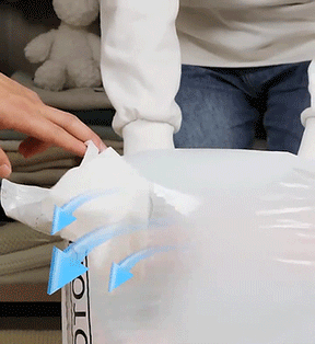 Reusable Vacuum-Free Compression Storage Bags