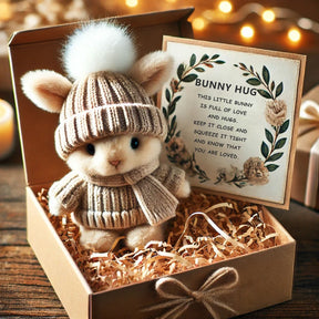 🔥Handmade🐇Mini Bunny Hug Cute Easter Gift🎁