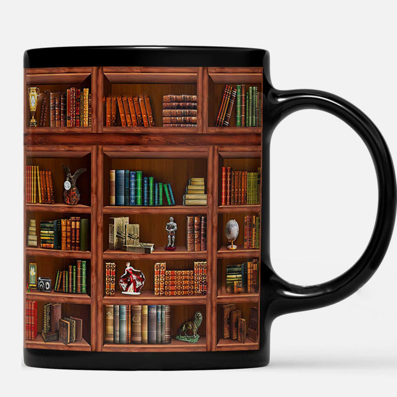 3D Bookshelf Mug