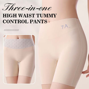 Women's High-Waisted Ice Silk Tummy Control and Butt Lift Underwear