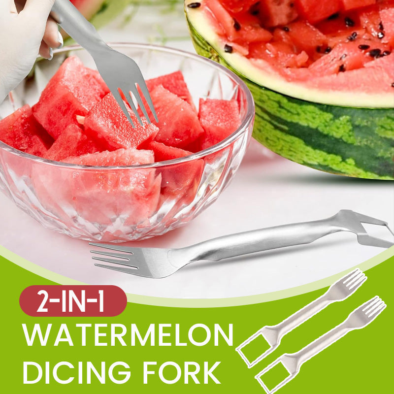 🍉2-In-1 Watermelon Dicing Fork