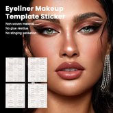 Eyeshadow/eyeliner makeup template stickers