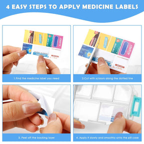 🔥147 Pcs Medicine Labels, DIY Mini Pill Case Labels(Travel Favorite!)