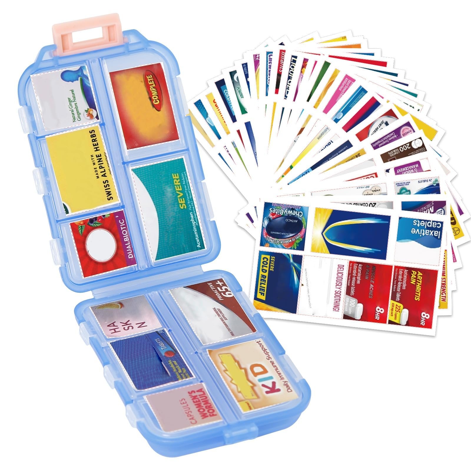 🔥147 Pcs Medicine Labels, DIY Mini Pill Case Labels(Travel Favorite!)