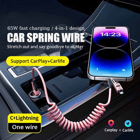 New Year HOT Sale - 49% OFF!-🔥4 in 1 Spring Fast Charging Cable