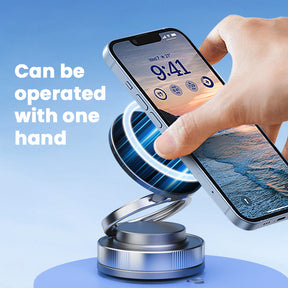 🚗 Mechanical Vacuum Magnetic Car Phone Holder — Free Your Hands, Drive Easier! 📱
