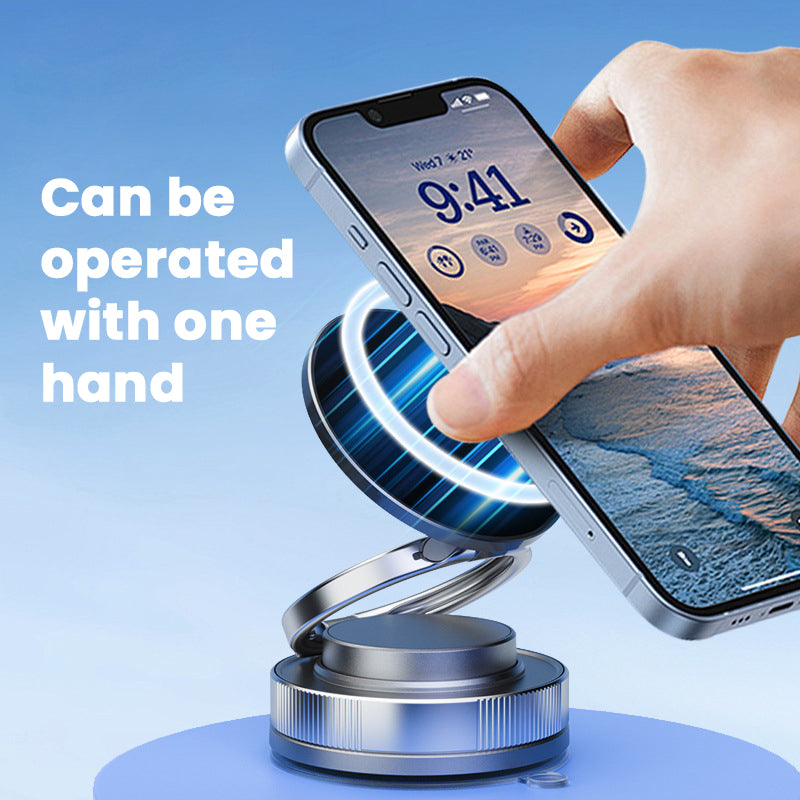 🚗 Mechanical Vacuum Magnetic Car Phone Holder — Free Your Hands, Drive Easier! 📱