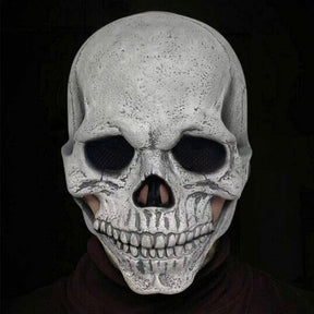 Full Head Skull Mask with Movable Jaw