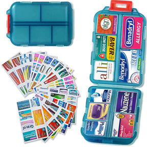 🔥147 Pcs Medicine Labels, DIY Mini Pill Case Labels(Travel Favorite!)