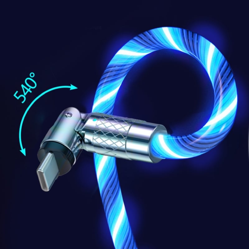 ⚡540° Rotatable Streamer Data Cable