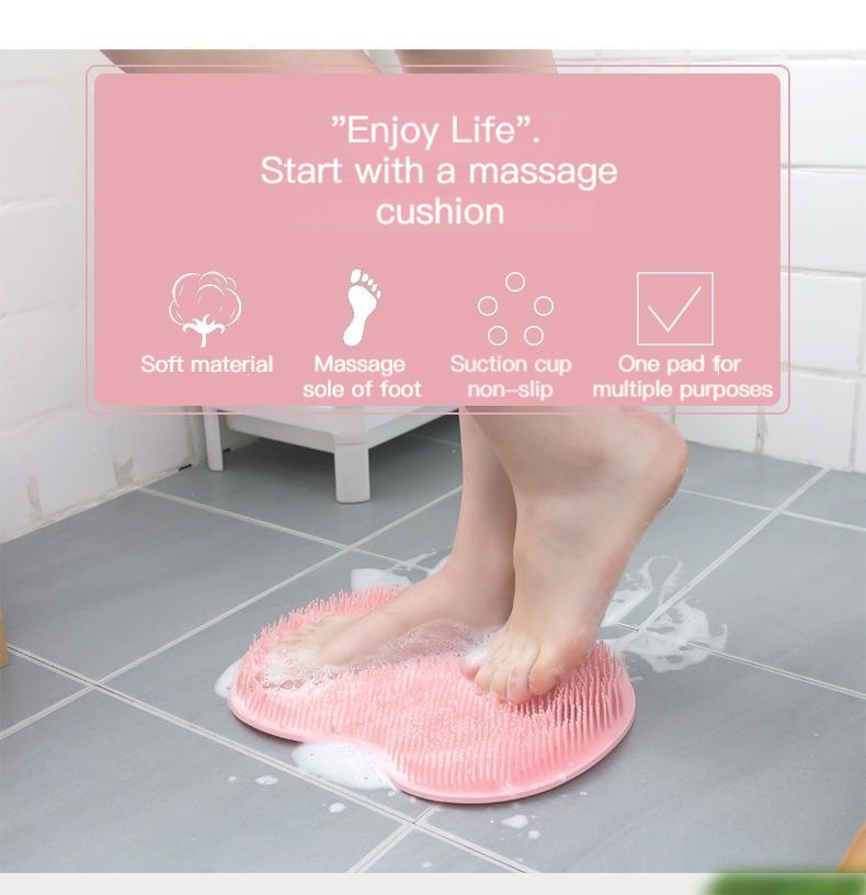 Silicone Shower Foot Scrubber Mat