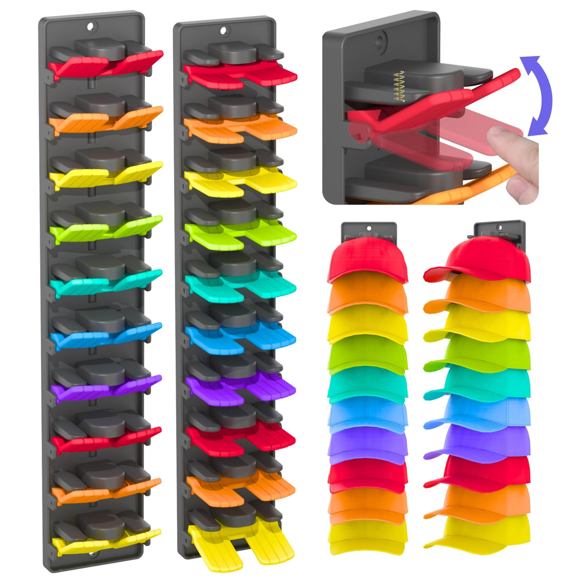 🔥Last Day 49% OFF - Hat Organizer for Baseball Caps