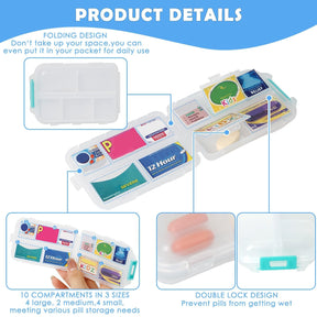 🔥147 Pcs Medicine Labels, DIY Mini Pill Case Labels(Travel Favorite!)