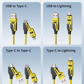 New Year HOT Sale - 49% OFF!-🔥4 in 1 Spring Fast Charging Cable