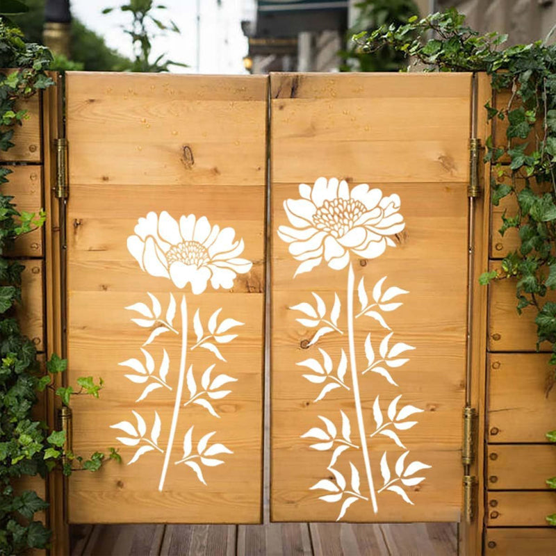 ✨LAST DAY: 49% OFF! - 💐Garden Fence Large Flower Stencils🌻DIY Decoration