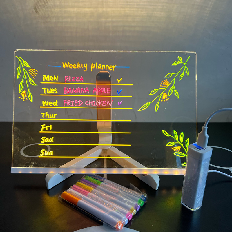GlowNote LED Message Board with Colorful Neon Light