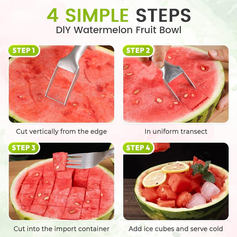 🍉2-In-1 Watermelon Dicing Fork
