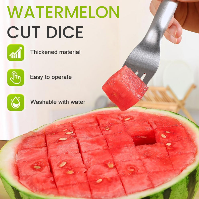🍉2-In-1 Watermelon Dicing Fork