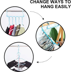 Portable Foldable Rotating Clothes Hanger