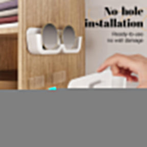 Wall-Mounted Punch-Free Glasses Storage Box
