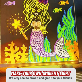 GlowNote LED Message Board with Colorful Neon Light