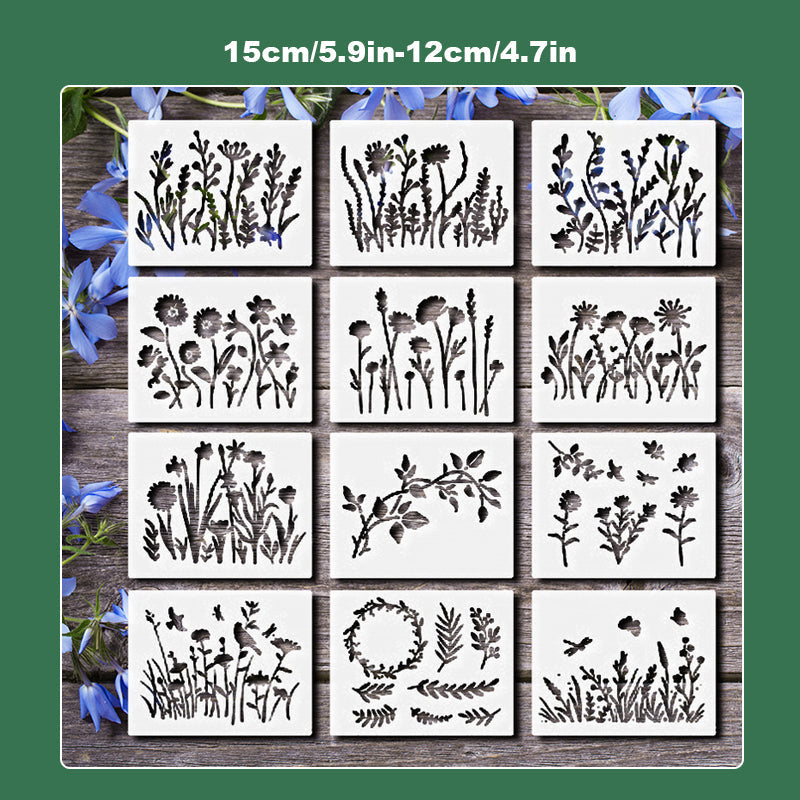 ✨LAST DAY: 49% OFF! - 💐Garden Fence Large Flower Stencils🌻DIY Decoration