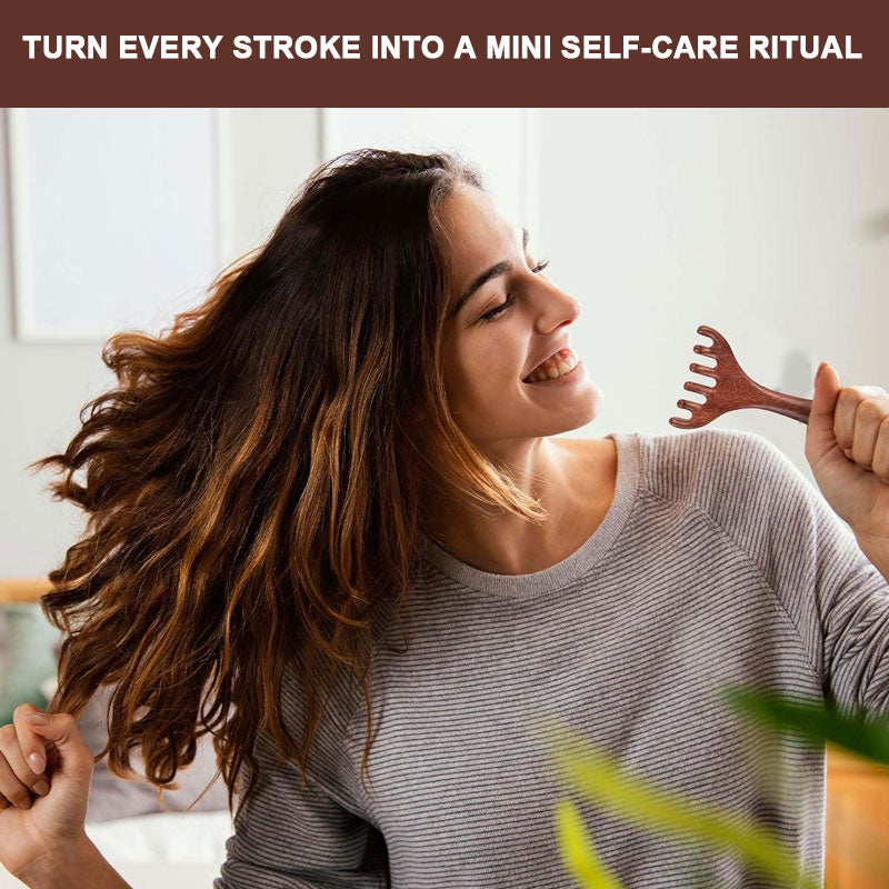 🦌 Dual-Use Antler Massage Comb | Full-Body Relaxation in One Stroke! 🛀✨