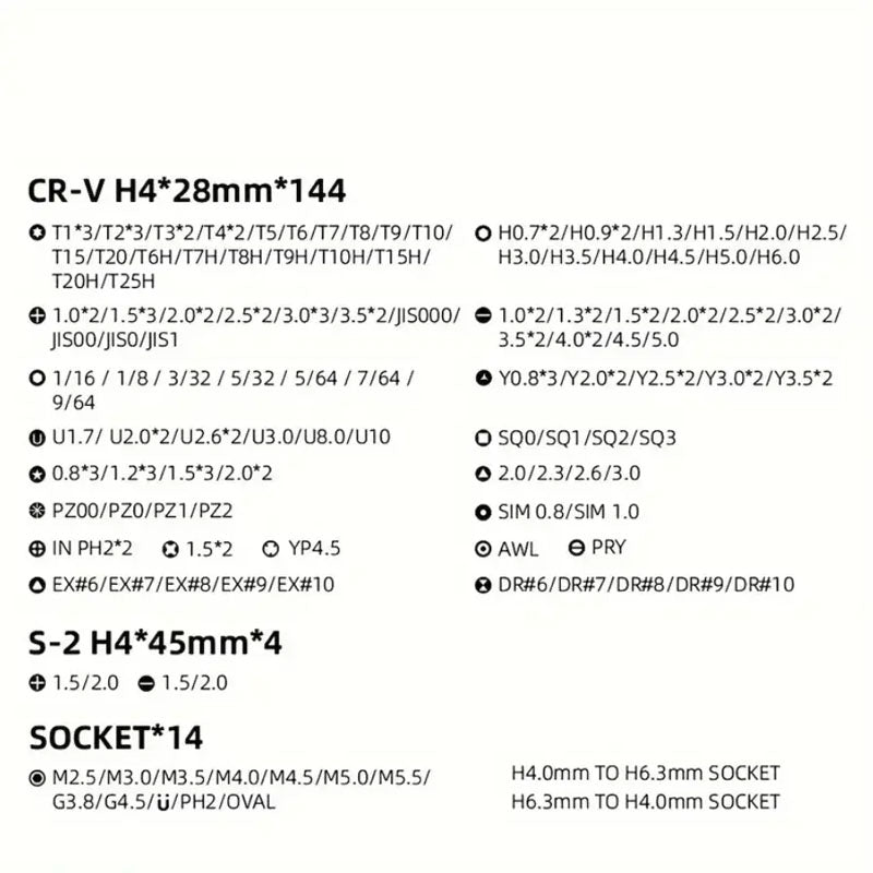 180-in-1 precision screwdriver set