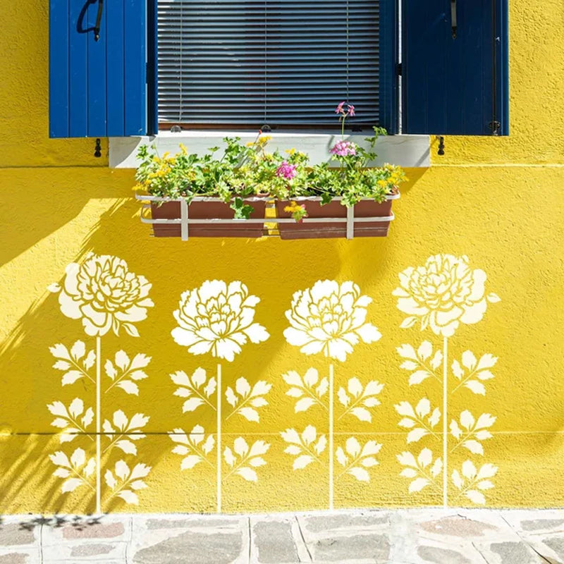 ✨LAST DAY: 49% OFF! - 💐Garden Fence Large Flower Stencils🌻DIY Decoration
