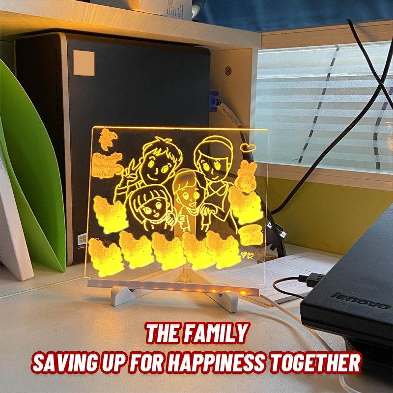 GlowNote LED Message Board with Colorful Neon Light
