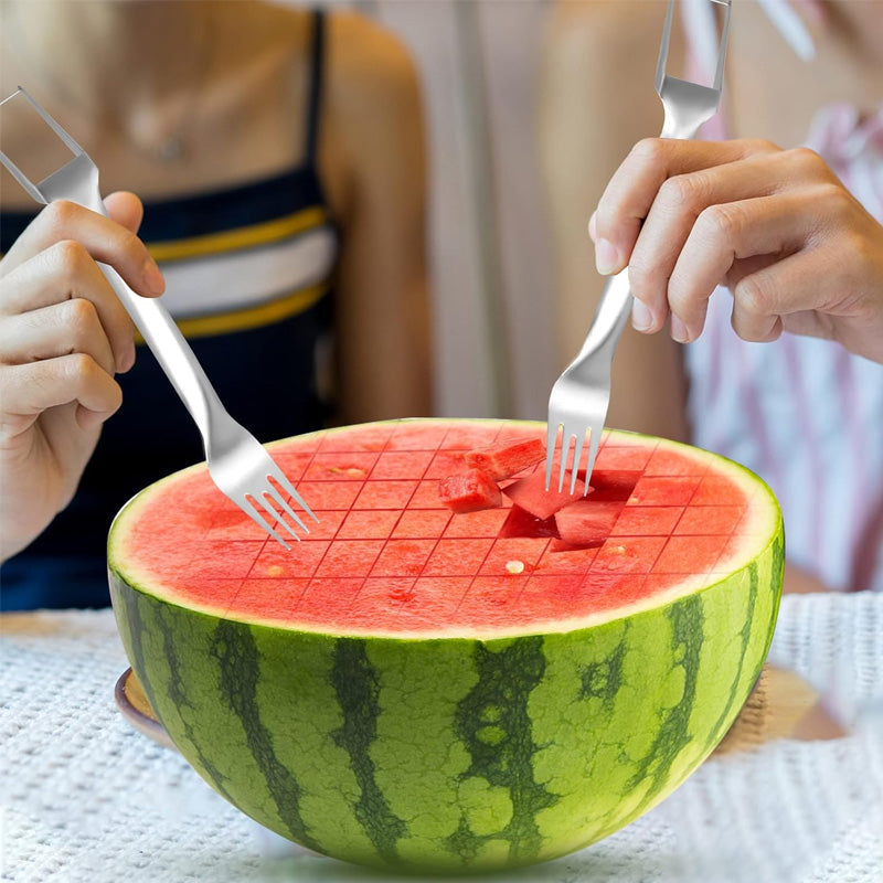 🍉2-In-1 Watermelon Dicing Fork