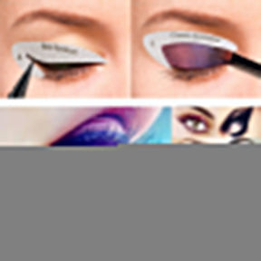 Eyeshadow/eyeliner makeup template stickers
