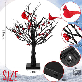 Little Red Bird Tree Light