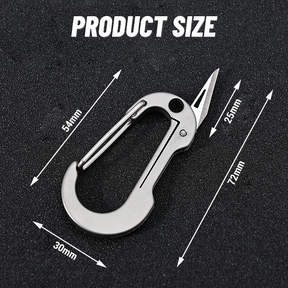 Multifunctional Titanium Keychain With Pocket Knife