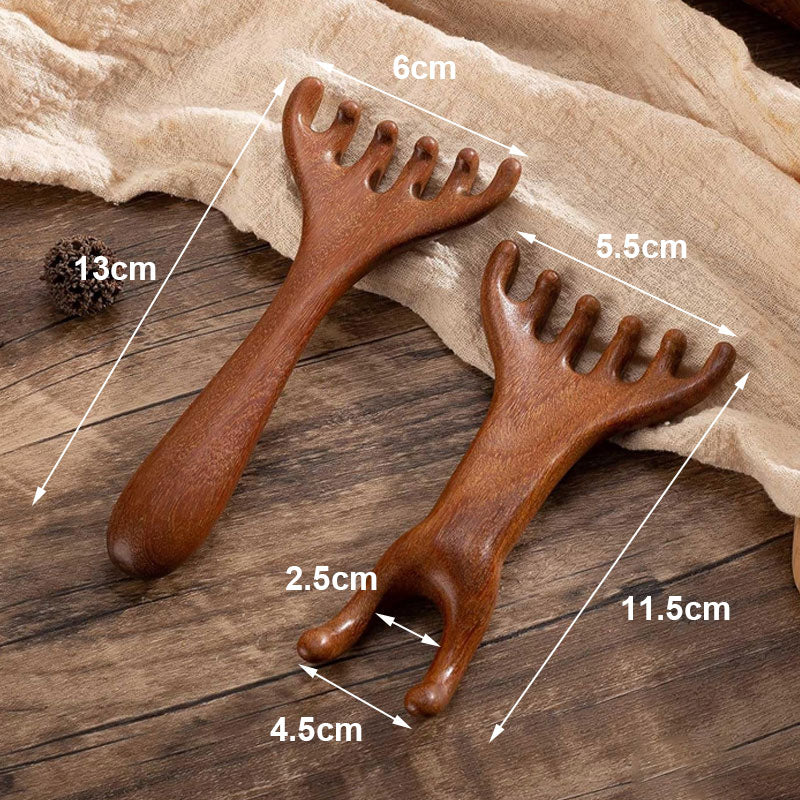 🦌 Dual-Use Antler Massage Comb | Full-Body Relaxation in One Stroke! 🛀✨