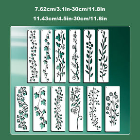 ✨LAST DAY: 49% OFF! - 💐Garden Fence Large Flower Stencils🌻DIY Decoration