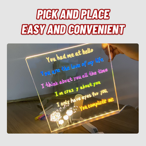 GlowNote LED Message Board with Colorful Neon Light