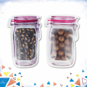 Reusable Mason Bottle Ziplock Bags