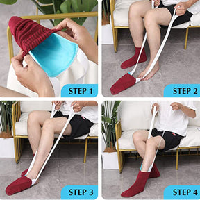 （🎁2024 New Year Hot Sale🎁）Sock threader: No need to bend over to assist in wearing socks