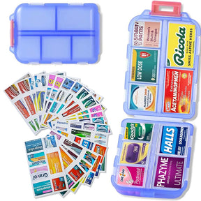 🔥147 Pcs Medicine Labels, DIY Mini Pill Case Labels(Travel Favorite!)