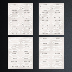 Eyeshadow/eyeliner makeup template stickers