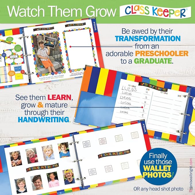 📘 School Year Memory Book — From Preschool to College