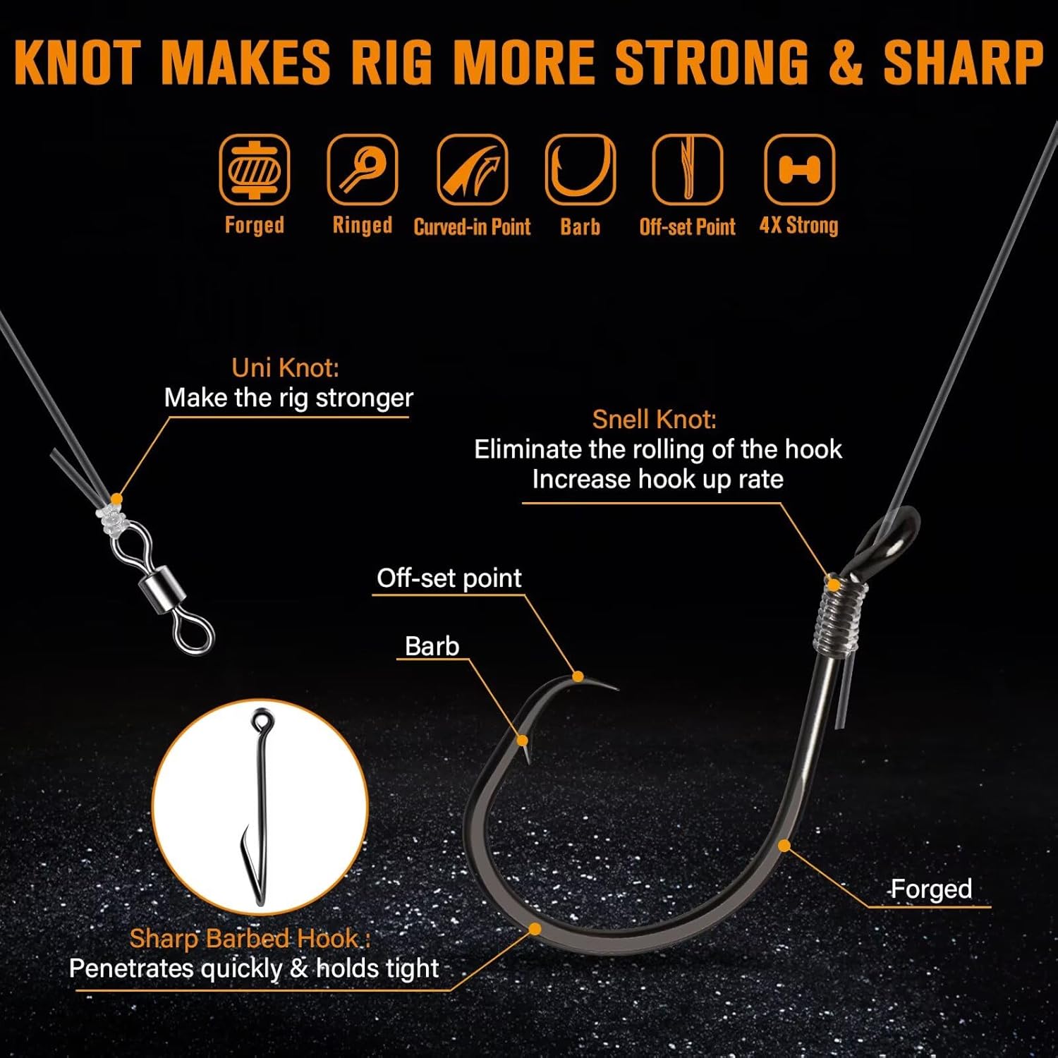Pre-Rigged Catfish Float Rigs with Rattle Beads