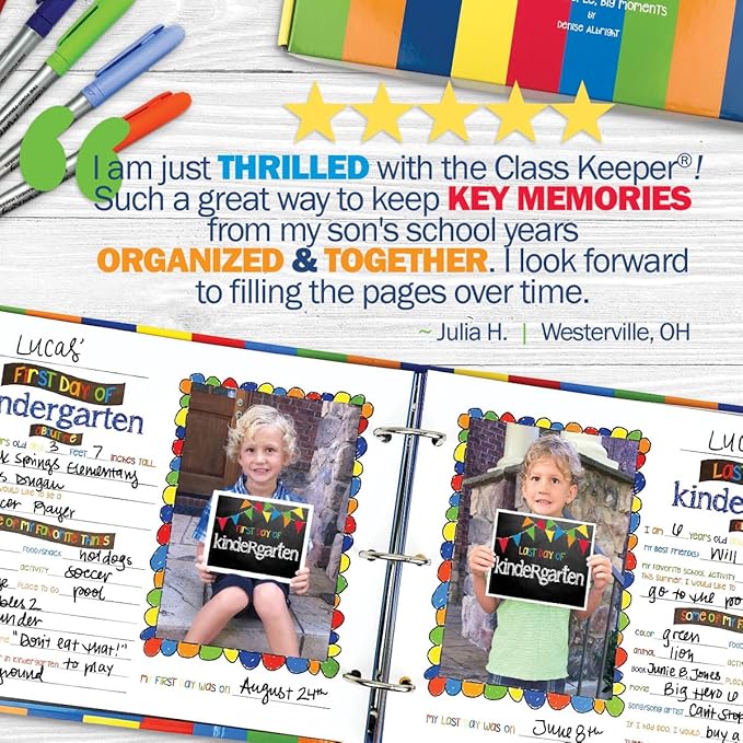 📘 School Year Memory Book — From Preschool to College
