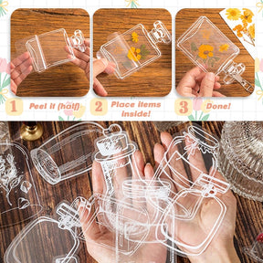 Transparent Dried Flower Bookmarks(40 PCS)